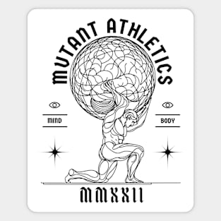 Mutant Athletics Atlas White Magnet